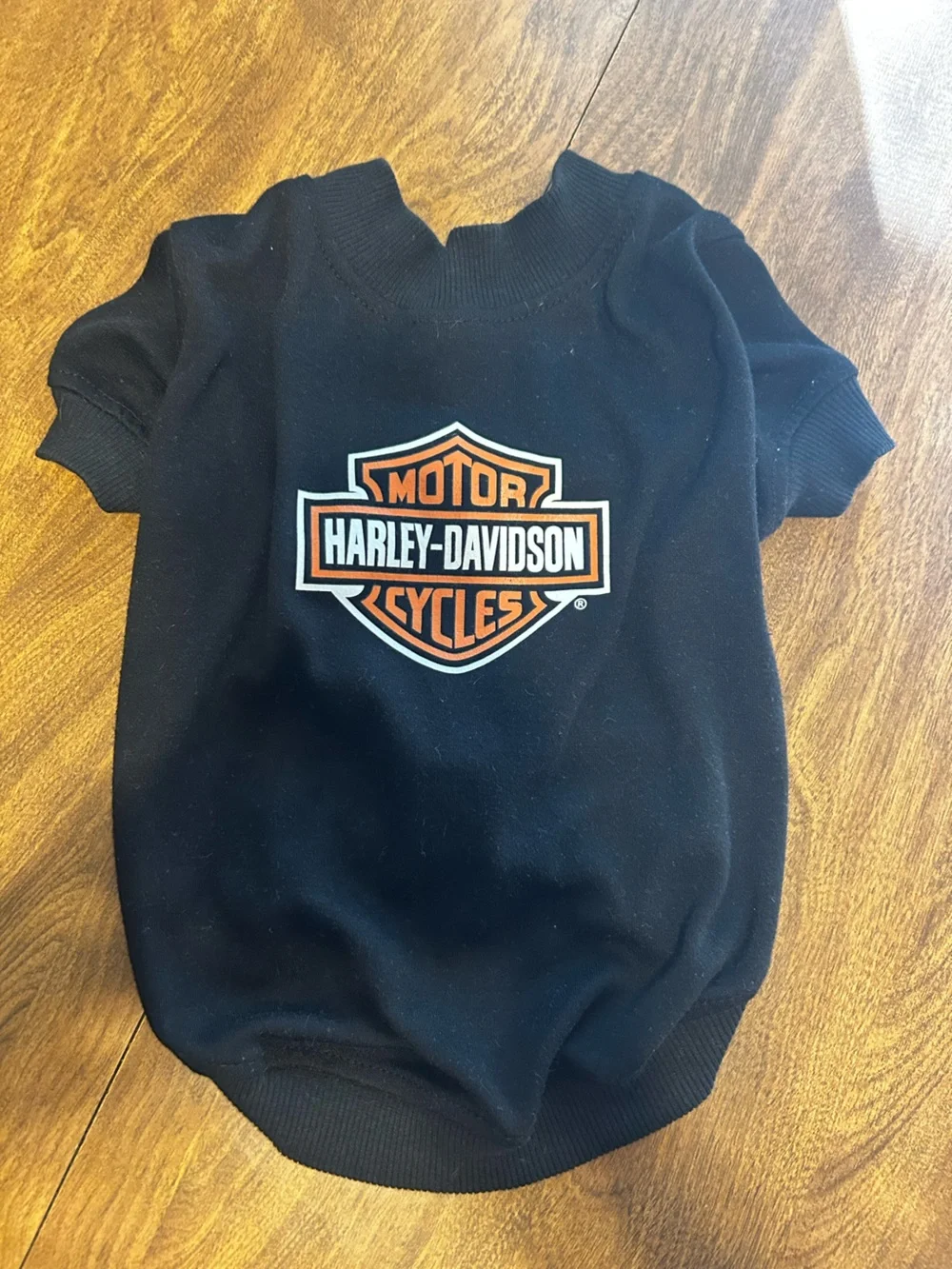 Harley-Davidson Dog Sweater Black Logo Pet Apparel Size Medium 2005 Official